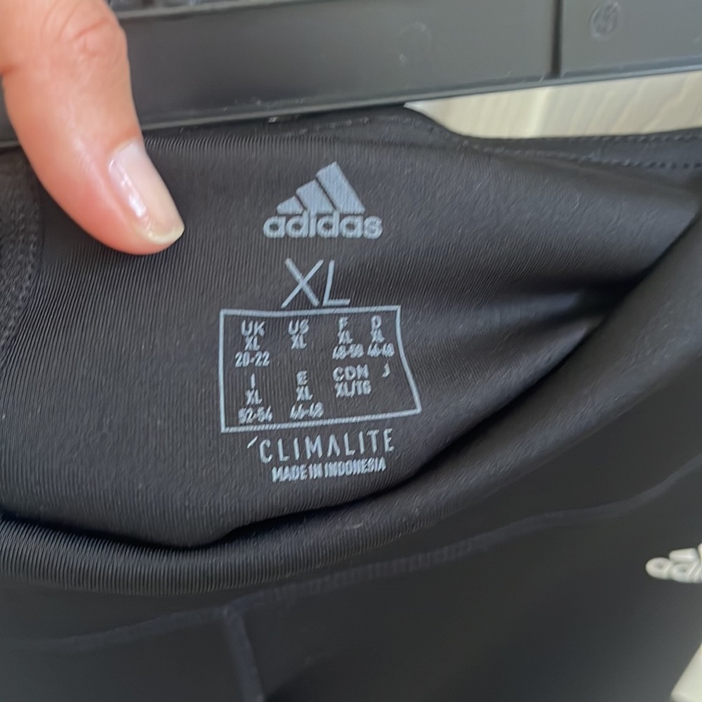 Adidas Three Stripe Climalite Leggings - Picture 4 of 6